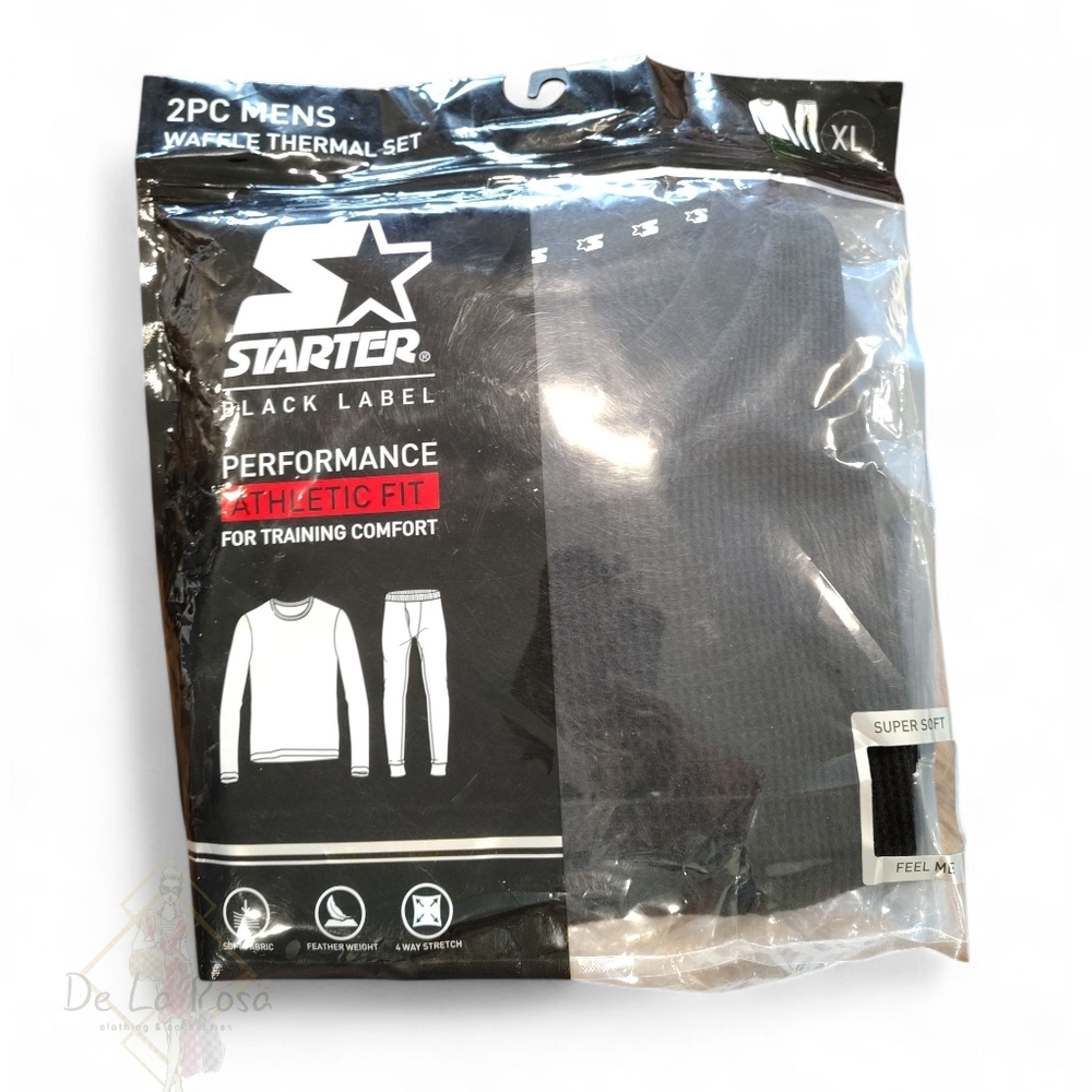 Mens Starter Waffle Thermal Set - XL - NWT
